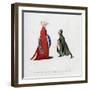 Court Dress, 14th Century-Henry Shaw-Framed Giclee Print