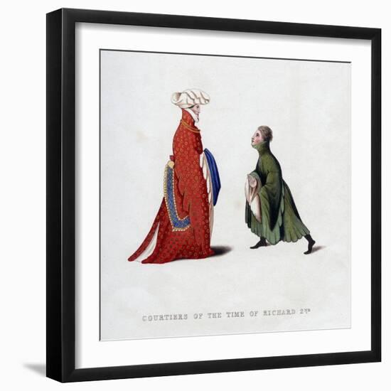 Court Dress, 14th Century-Henry Shaw-Framed Giclee Print