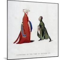 Court Dress, 14th Century-Henry Shaw-Mounted Giclee Print