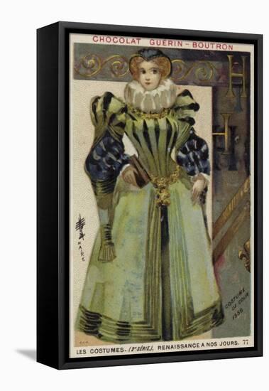 Court Dress, 1556-null-Framed Stretched Canvas