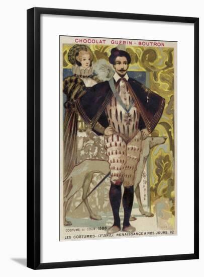 Court Dress, 1588-null-Framed Giclee Print