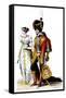 Court Dress at the Time of the French First Empire, 1807-null-Framed Stretched Canvas