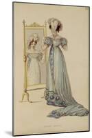 Court Dress, Fashion Plate from Ackermann's Repository of Arts (Coloured Engraving)-English-Mounted Giclee Print