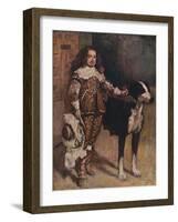 Court Dwarf Don Antonio El Ingles, (1640-1645), 1903-Diego Velazquez-Framed Giclee Print