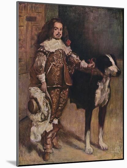 Court Dwarf Don Antonio El Ingles, (1640-1645), 1903-Diego Velazquez-Mounted Giclee Print