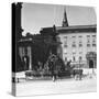 Court Fountain and Residence, Salzburg, Austria, C1900s-Wurthle & Sons-Stretched Canvas