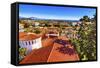 Court House Buildings, Santa Barbara, California-William Perry-Framed Stretched Canvas