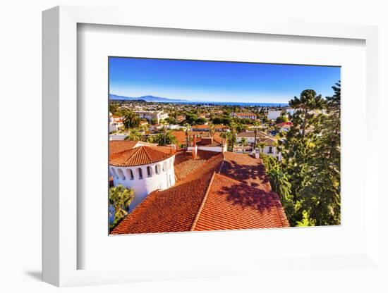 Court House Buildings, Santa Barbara, California-William Perry-Framed Photographic Print