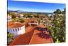 Court House Buildings, Santa Barbara, California-William Perry-Stretched Canvas