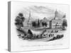Court House - Medical College and Church, at Augusta in Georgia, 19th Century-null-Stretched Canvas