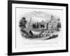 Court House - Medical College and Church, at Augusta in Georgia, 19th Century-null-Framed Giclee Print