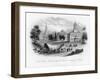 Court House - Medical College and Church, at Augusta in Georgia, 19th Century-null-Framed Giclee Print