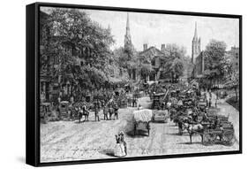 Court House Square, Lexington, Kentucky-null-Framed Stretched Canvas