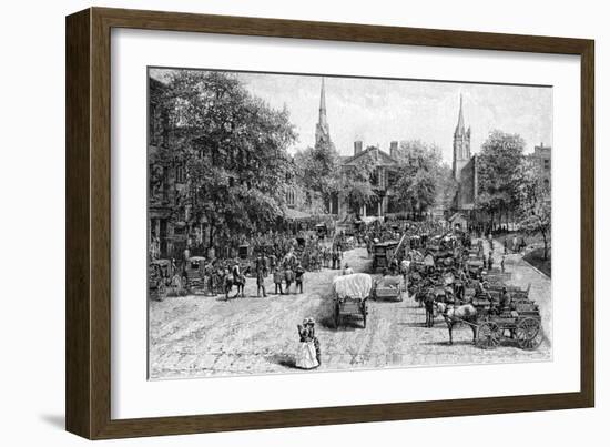 Court House Square, Lexington, Kentucky-null-Framed Giclee Print