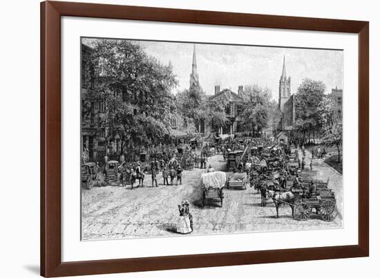 Court House Square, Lexington, Kentucky-null-Framed Giclee Print