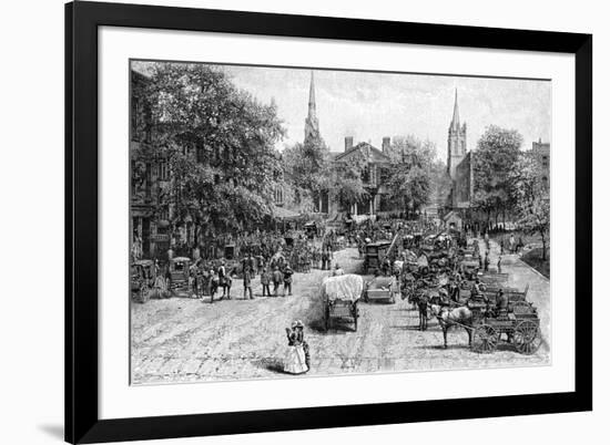 Court House Square, Lexington, Kentucky-null-Framed Giclee Print