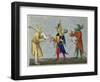 Court Jesters of the 14th Century-Joseph Strutt-Framed Photographic Print