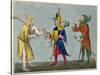 Court Jesters of the 14th Century-Joseph Strutt-Stretched Canvas