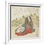 Court Lady and Two Rabbits, January 1831-Utagawa Toyokuni-Framed Giclee Print