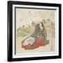 Court Lady and Two Rabbits, January 1831-Utagawa Toyokuni-Framed Giclee Print