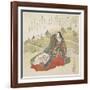 Court Lady and Two Rabbits, January 1831-Utagawa Toyokuni-Framed Giclee Print