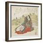 Court Lady and Two Rabbits, January 1831-Utagawa Toyokuni-Framed Giclee Print