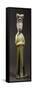 Court Lady, Glazed Tri-Color Terracotta Statue-null-Framed Stretched Canvas