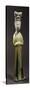 Court Lady, Glazed Tri-Color Terracotta Statue-null-Stretched Canvas