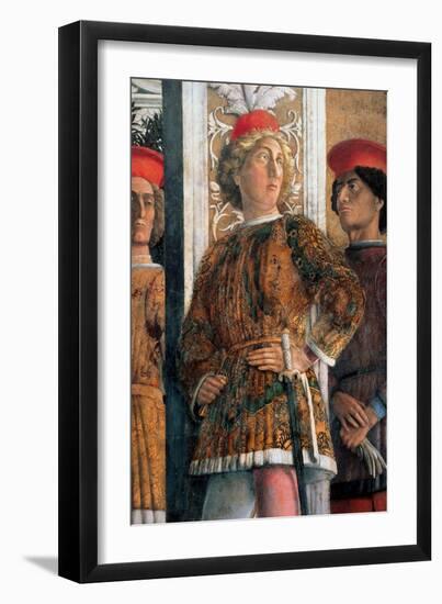 Court of Gonzaga-Andrea Mantegna-Framed Art Print