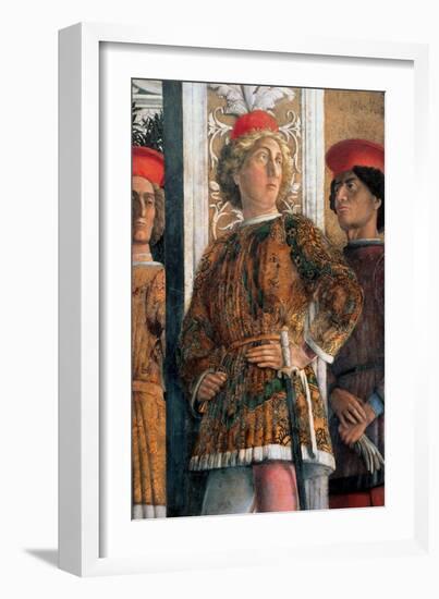 Court of Gonzaga-Andrea Mantegna-Framed Art Print