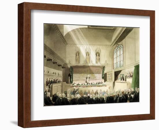 Court of King's Bench, Westminster Hall-T. & Pugin Rowlandson-Framed Giclee Print