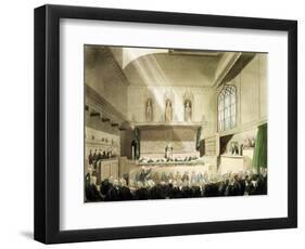 Court of King's Bench, Westminster Hall-T. & Pugin Rowlandson-Framed Giclee Print