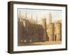 Court of King's College, Cambridge, from 'The History of Cambridge', Engraved by Daniel Havell-Frederick Mackenzie-Framed Giclee Print