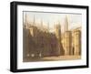 Court of King's College, Cambridge, from 'The History of Cambridge', Engraved by Daniel Havell-Frederick Mackenzie-Framed Giclee Print