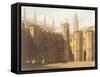 Court of King's College, Cambridge, from 'The History of Cambridge', Engraved by Daniel Havell-Frederick Mackenzie-Framed Stretched Canvas