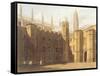 Court of King's College, Cambridge, from 'The History of Cambridge', Engraved by Daniel Havell-Frederick Mackenzie-Framed Stretched Canvas
