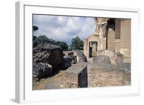 Court of Libraries, Villa Adriana-null-Framed Photographic Print