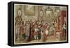 Court of Louis XIV-null-Framed Stretched Canvas
