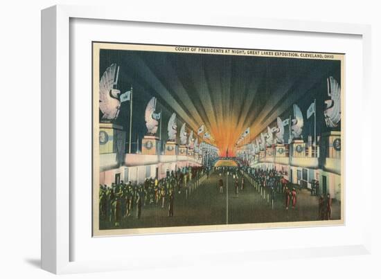 Court of Presidents, Cleveland World's Fair-null-Framed Art Print