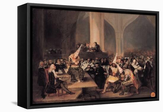 Court of the Inquisition-Francisco de Goya-Framed Stretched Canvas