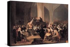 Court of the Inquisition-Francisco de Goya-Stretched Canvas