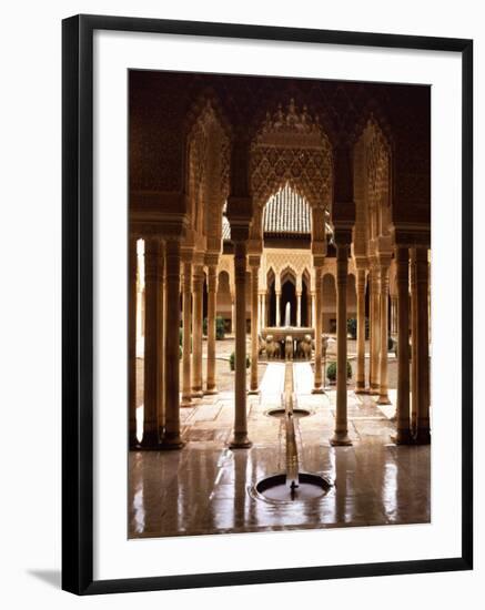 Court of the Lions, 14th century, Alhambra Palace, Spain-null-Framed Photographic Print