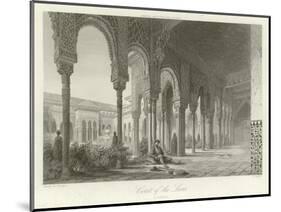 Court of the Lions, Alhambra, Granada, Spain-Philibert Joseph Girault de Prangey-Mounted Giclee Print