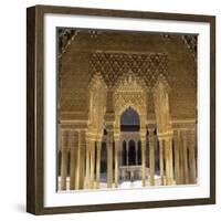 Court of the Lions, Alhambra Palace, UNESCO World Heritage Site, Granada, Andalucia, Spain, Europe-Stuart Black-Framed Photographic Print