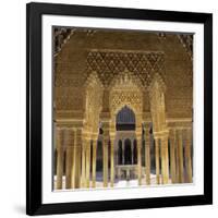 Court of the Lions, Alhambra Palace, UNESCO World Heritage Site, Granada, Andalucia, Spain, Europe-Stuart Black-Framed Photographic Print