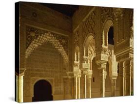 Court of the Lions in the Alhambra Palace in Granada, Andalucia, Spain-Michael Busselle-Stretched Canvas