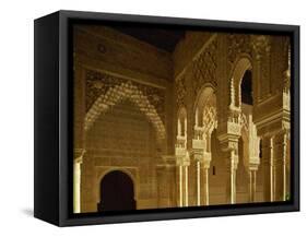 Court of the Lions in the Alhambra Palace in Granada, Andalucia, Spain-Michael Busselle-Framed Stretched Canvas