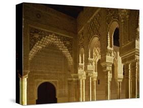 Court of the Lions in the Alhambra Palace in Granada, Andalucia, Spain-Michael Busselle-Stretched Canvas