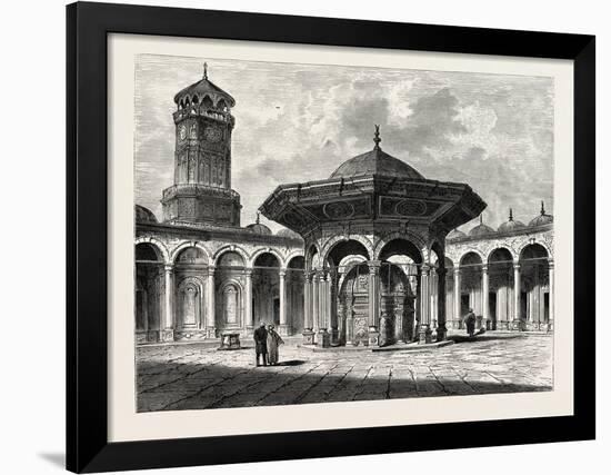 Court of the Mosque of Mohammed Ali in the Citadel. Egypt, 1879-null-Framed Giclee Print