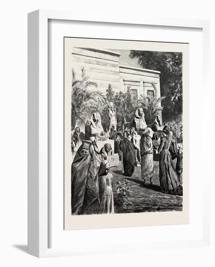 Court of the Museum of Antiquities at Boolak. Egypt, 1879-null-Framed Giclee Print
